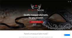 Desktop Screenshot of luxurymask.com